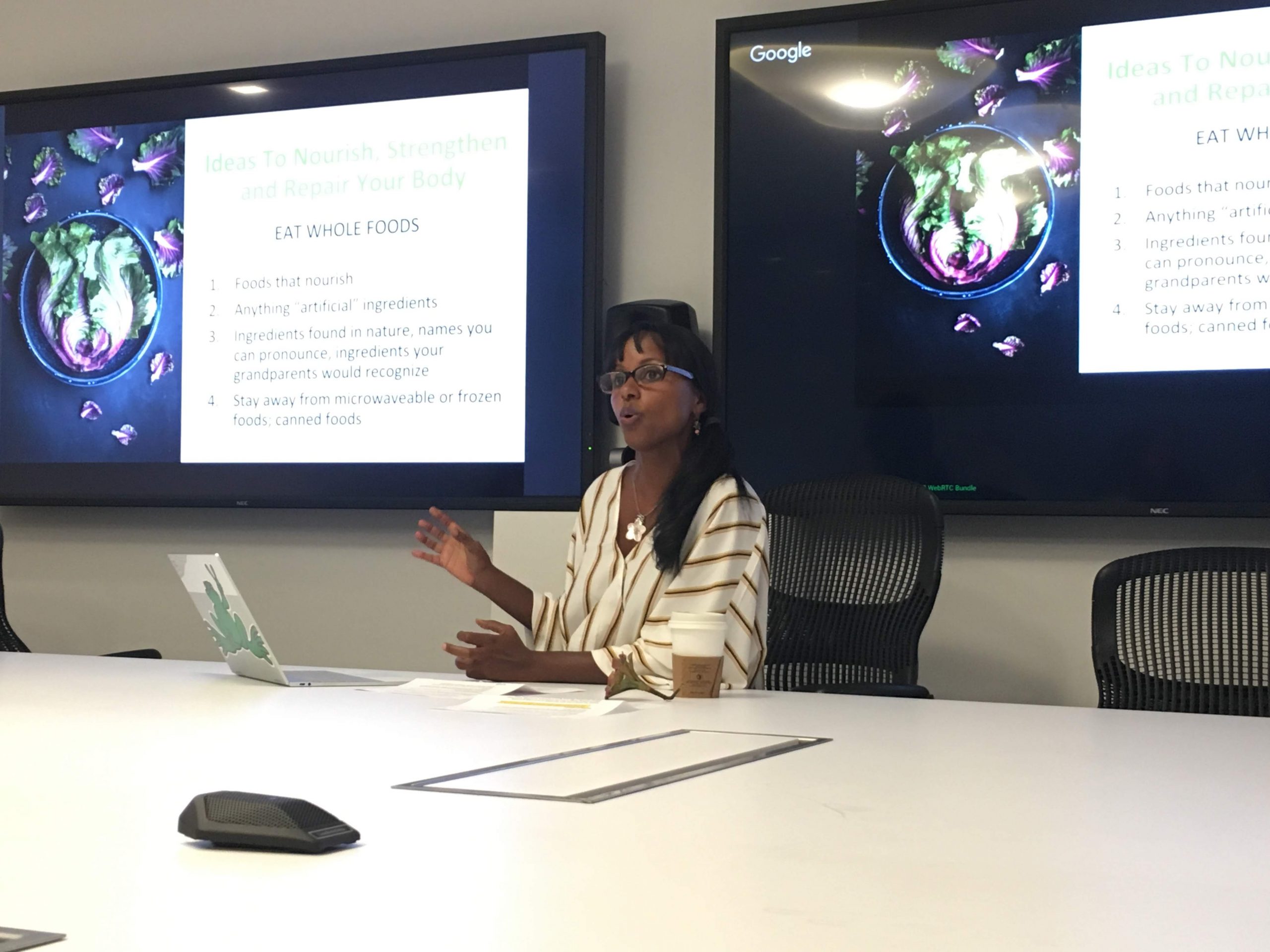 Speaker leading a symposium breakout session